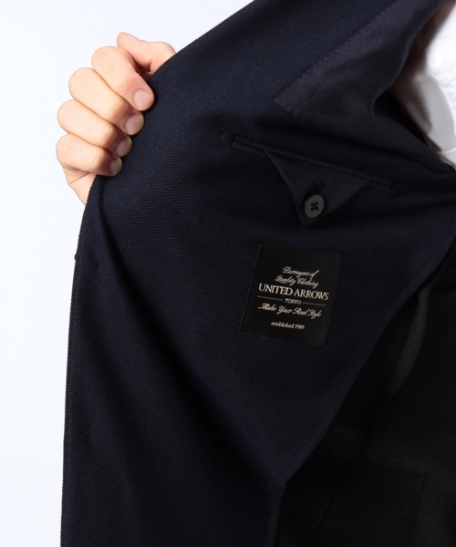 UNITED ARROWS（ユナイテッドアローズ）の「UAB .コットンポリエステル　３Bジャケット ◆（テーラードジャケット・メンズ・コバルトブルー/ネイビー・46/44/48/50）」の10枚目の写真