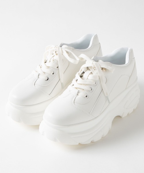 WEGO（ウィゴー）の「WEGO/ボリュームソールスニーカー（スニーカー・レディース・ブラック/ホワイト/その他1・LARGE/MEDIUM）」の4枚目の写真