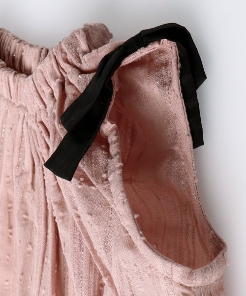 BRANSHES（ブランシェス）の「肩リボンチュニック（チュニック・キッズ・パープル/ピンクベージュ・120cm/130cm/110cm/90cm/140cm/100cm/150cm）」の15枚目の写真