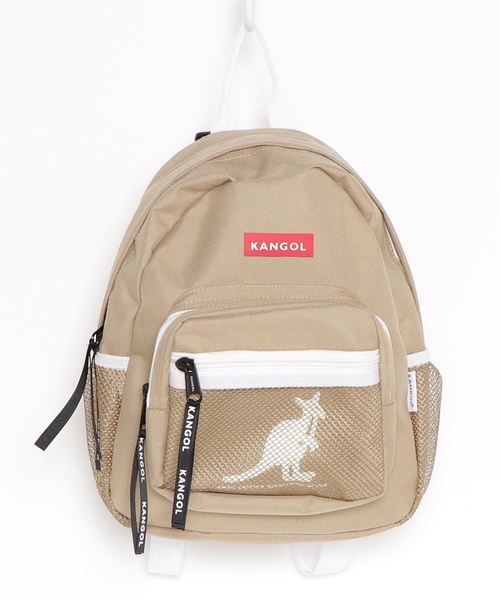 KANGOL(カンゴール)の「【KANGOL / カンゴール】 メッシュポケットミニリュック(バックパック/リュック・メンズ・ブラック/ベージュ/ブラック×ホワイト・FREE)」の8枚目の写真