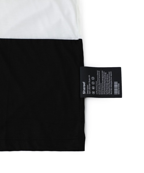 SHAREEF(シャリーフ)の「STUDIOUS別注 BARCODE T / 20535707(Tシャツ/カットソー・メンズ・レッド/ピンク/ライム・1/2)」の9枚目の写真