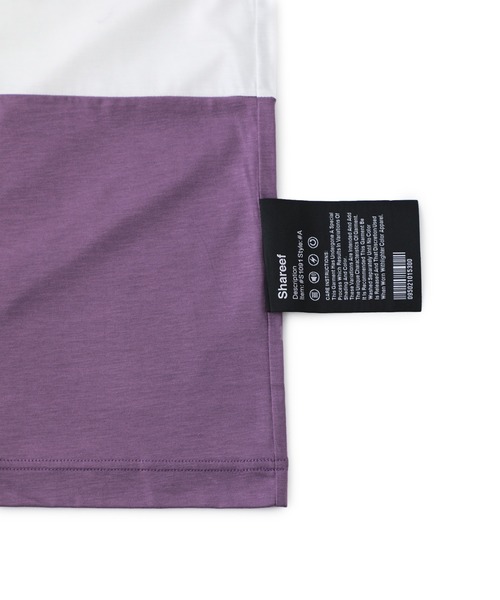 SHAREEF(シャリーフ)の「STUDIOUS別注 BARCODE T / 20535707(Tシャツ/カットソー・メンズ・レッド/ピンク/ライム・1/2)」の20枚目の写真