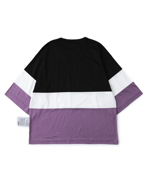 SHAREEF(シャリーフ)の「STUDIOUS別注 BARCODE T / 20535707(Tシャツ/カットソー・メンズ・レッド/ピンク/ライム・1/2)」の14枚目の写真
