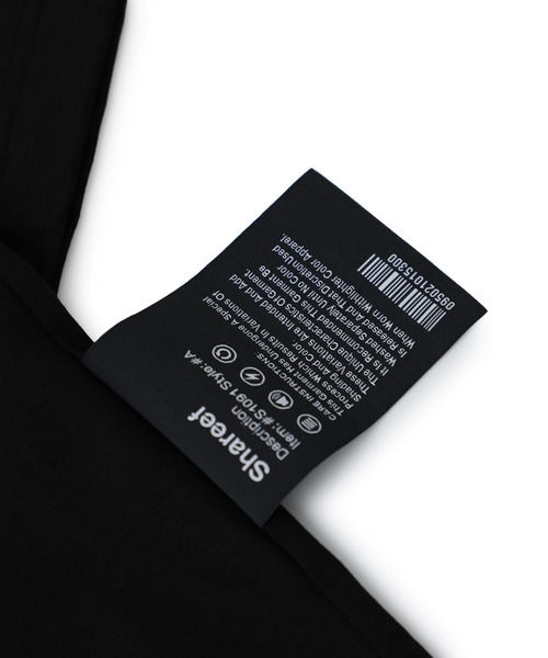 SHAREEF(シャリーフ)の「STUDIOUS別注 BARCODE T / 20535707(Tシャツ/カットソー・メンズ・レッド/ピンク/ライム・1/2)」の13枚目の写真