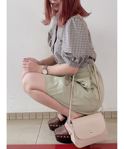 one way（ワンウェイ）の「シンプルミニバッグ（ショルダーバッグ・レディース・ブラック/ベージュ/ライトブラウン/ブラウン系その他/ブラック系その他・FREE）」の5枚目の写真