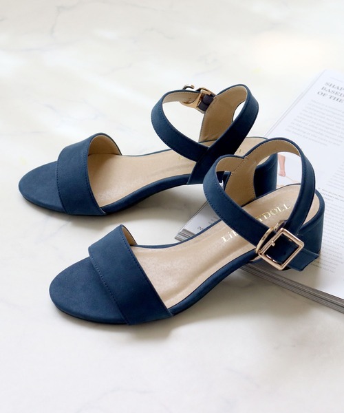 LibertyDoll(リバティードール)の「Liberty Doll / チャンキーヒールセパレートストラップサンダル(5597)(サンダル・レディース・マスタード/オレンジ/ブラック/ベージュ/グレー/シルバー/ロイヤルブルー/ネイビー/レッド/グレイッシュベージュ/ブラック系その他/ホワイト・L/M/LL/S/3L/SS)」の8枚目の写真