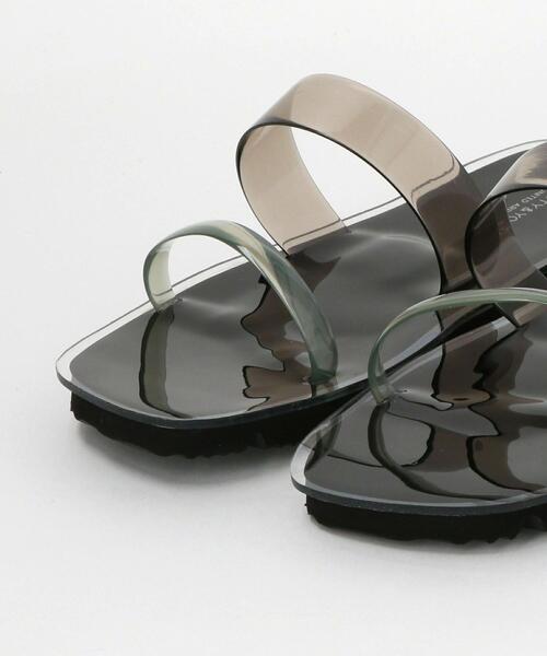 BEAUTY&YOUTH UNITED ARROWS（ビューティーアンドユースユナイテッドアローズ）の「BY PVC 2ラインサンダル ◆（サンダル・レディース・ナチュラル/ブラック・37/38/36）」の6枚目の写真