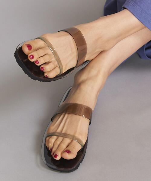 BEAUTY&YOUTH UNITED ARROWS（ビューティーアンドユースユナイテッドアローズ）の「BY PVC 2ラインサンダル ◆（サンダル・レディース・ナチュラル/ブラック・37/38/36）」の10枚目の写真