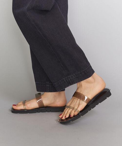 BEAUTY&YOUTH UNITED ARROWS（ビューティーアンドユースユナイテッドアローズ）の「BY PVC 2ラインサンダル ◆（サンダル・レディース・ナチュラル/ブラック・37/38/36）」の12枚目の写真