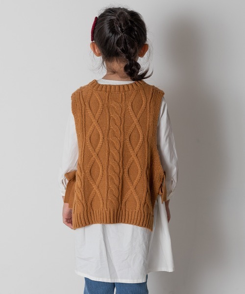 MAKE YOUR DAY(メイクユアデイ)の「ロングブラウス■80~140cm(シャツ/ブラウス・キッズ・オフホワイト・110/100/80/130/90/140/120)」の4枚目の写真