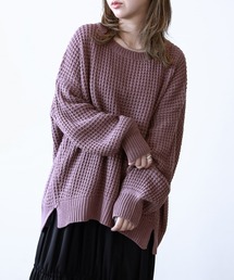 n'OrLABEL | 『やわらかコクーンワッフルニット』(ニット/セーター)