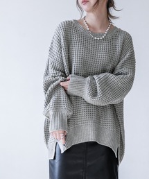 n'OrLABEL | 『やわらかコクーンワッフルニット』(ニット/セーター)