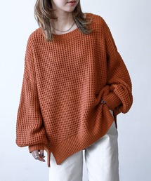 n'OrLABEL | 『n'Orやわらかコクーンワッフルニット』(ニット/セーター)