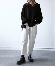 n'OrLABEL | 『やわらかコクーンワッフルニット』(ニット/セーター)