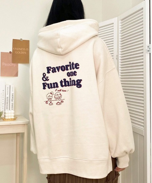 apres jour（アプレジュール）の「アソートプリントフーディ【ZOZOTOWN限定アイテム】（パーカー・レディース・その他/モカ/ラベンダー/ミント/クリーム/ブラック系その他/ライトベージュ/ブラック/アイボリー/オフホワイト・X-LARGE/フリー）」の18枚目の写真