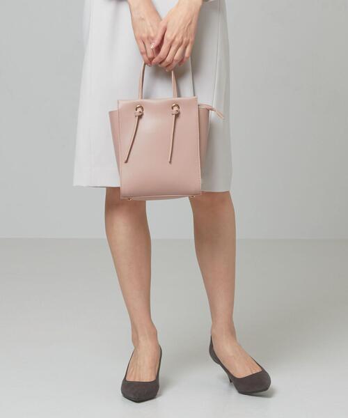 closet story(クローゼットストーリー)の「<closet story> FL スクエアミニ ムスビPT ショルダーバッグ(ショルダーバッグ・レディース・ライトグレー/ライトピンク・FREE)」の1枚目の写真