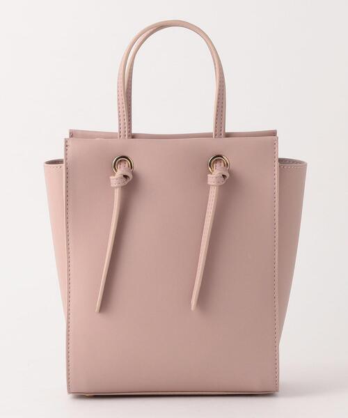 closet story(クローゼットストーリー)の「<closet story> FL スクエアミニ ムスビPT ショルダーバッグ(ショルダーバッグ・レディース・ライトグレー/ライトピンク・FREE)」の12枚目の写真