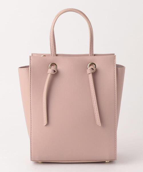 closet story(クローゼットストーリー)の「<closet story> FL スクエアミニ ムスビPT ショルダーバッグ(ショルダーバッグ・レディース・ライトグレー/ライトピンク・FREE)」の3枚目の写真