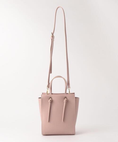 closet story(クローゼットストーリー)の「<closet story> FL スクエアミニ ムスビPT ショルダーバッグ(ショルダーバッグ・レディース・ライトグレー/ライトピンク・FREE)」の6枚目の写真