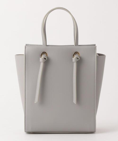 closet story(クローゼットストーリー)の「<closet story> FL スクエアミニ ムスビPT ショルダーバッグ(ショルダーバッグ・レディース・ライトグレー/ライトピンク・FREE)」の7枚目の写真