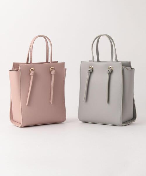 closet story(クローゼットストーリー)の「<closet story> FL スクエアミニ ムスビPT ショルダーバッグ(ショルダーバッグ・レディース・ライトグレー/ライトピンク・FREE)」の11枚目の写真