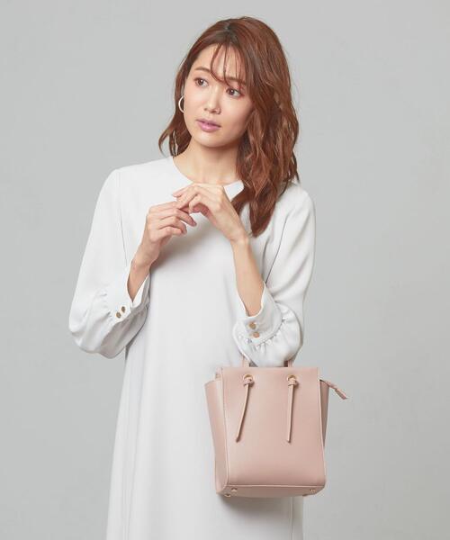 closet story(クローゼットストーリー)の「<closet story> FL スクエアミニ ムスビPT ショルダーバッグ(ショルダーバッグ・レディース・ライトグレー/ライトピンク・FREE)」の13枚目の写真