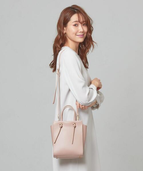 closet story(クローゼットストーリー)の「<closet story> FL スクエアミニ ムスビPT ショルダーバッグ(ショルダーバッグ・レディース・ライトグレー/ライトピンク・FREE)」の10枚目の写真