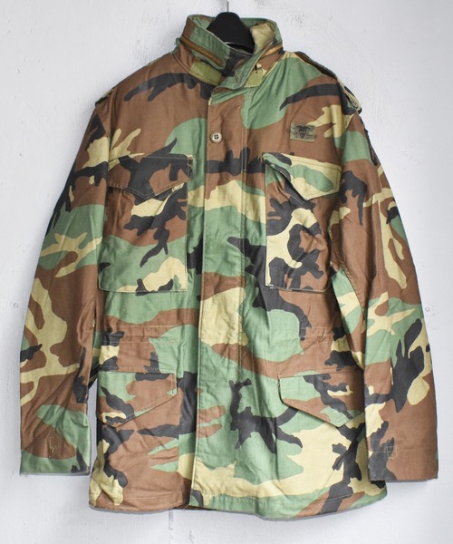 ヴィンテージ古着 80 S ミリタリー Alpha製 U S Army M 65 フィールドジャケット ウッドランド迷彩 ミリタリージャケット Alpha アルファ のファッション通販 Zozotown