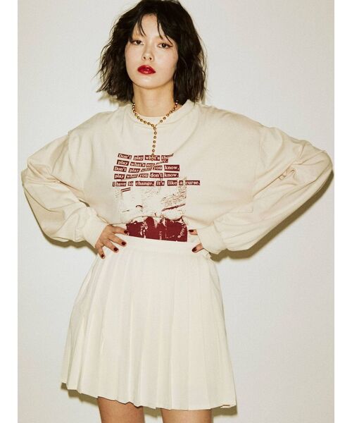 jouetie（ジュエティ）の「プリーツスカパン（スカート・レディース・ブラック/オフホワイト/ブルー/ライトグリーン・MEDIUM）」の6枚目の写真