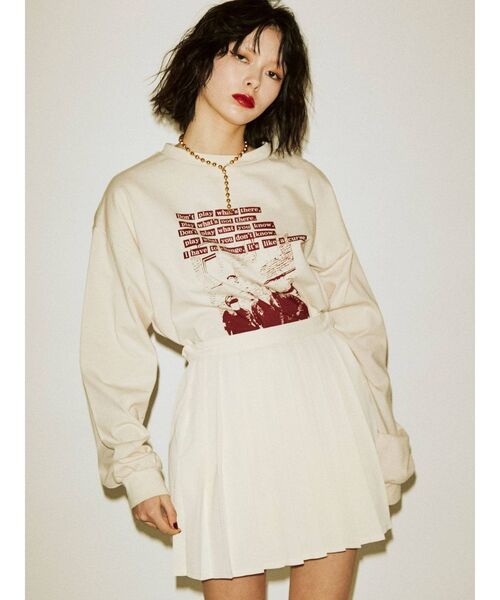 jouetie（ジュエティ）の「プリーツスカパン（スカート・レディース・ブラック/オフホワイト/ブルー/ライトグリーン・MEDIUM）」の5枚目の写真