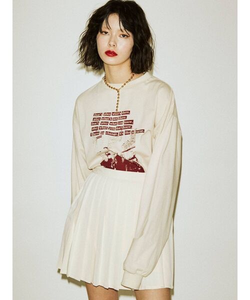 jouetie（ジュエティ）の「プリーツスカパン（スカート・レディース・ブラック/オフホワイト/ブルー/ライトグリーン・MEDIUM）」の18枚目の写真