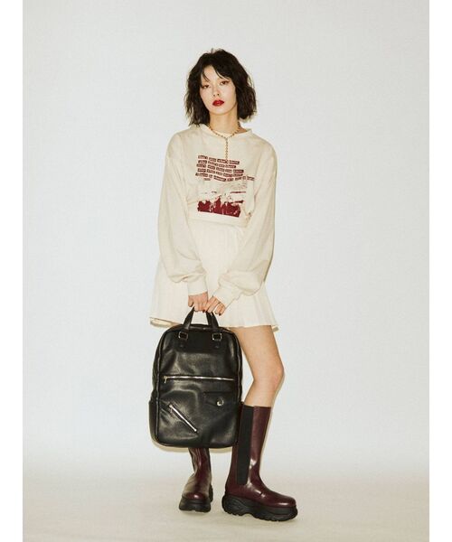 jouetie（ジュエティ）の「プリーツスカパン（スカート・レディース・ブラック/オフホワイト/ブルー/ライトグリーン・MEDIUM）」の11枚目の写真