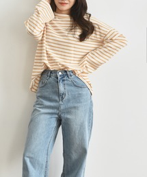 ソフトカラーボーダーTシャツ