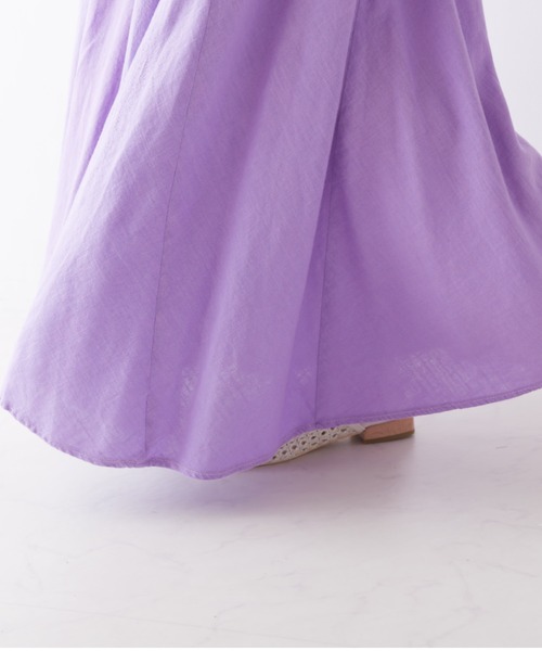 OMNES（オムネス）の「麻レーヨン フレアスカート（スカート・レディース・ラベンダー/グリーン/ブラウン/キャメル/ベージュ・FREE）」の21枚目の写真