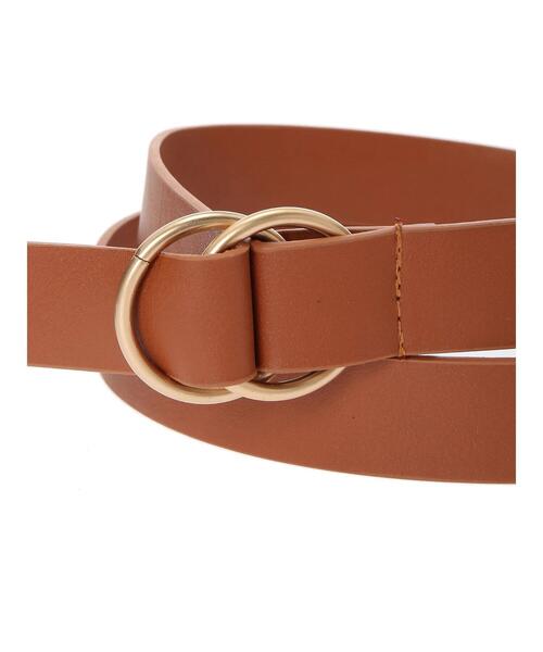 koe（コエ）の「ダブルリングベルト＊（ベルト・レディース・ホワイト/キャメル/ブラック・FREE）」の7枚目の写真