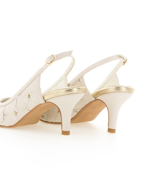 RANDA（ランダ）の「フラワーカットバックストラップパンプス（パンプス・レディース・ブラック/グリーン/クリーム・LL/S/M/L）」の14枚目の写真