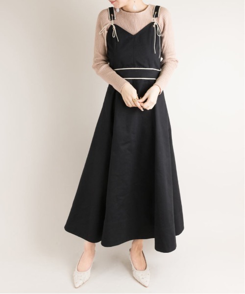 RANDA（ランダ）の「フラワーカットバックストラップパンプス（パンプス・レディース・ブラック/グリーン/クリーム・LL/S/M/L）」の7枚目の写真