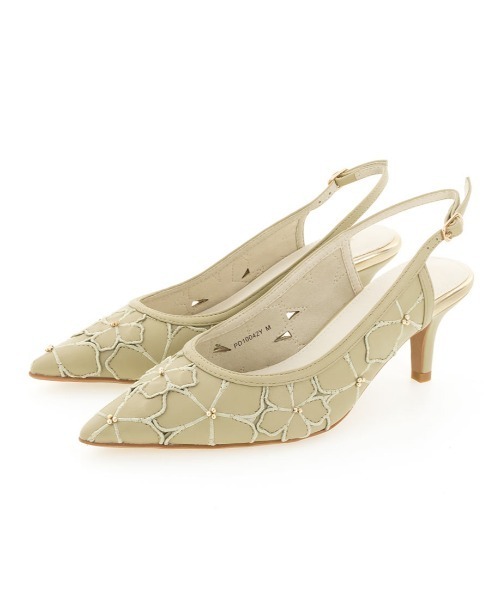 RANDA（ランダ）の「フラワーカットバックストラップパンプス（パンプス・レディース・ブラック/グリーン/クリーム・LL/S/M/L）」の13枚目の写真