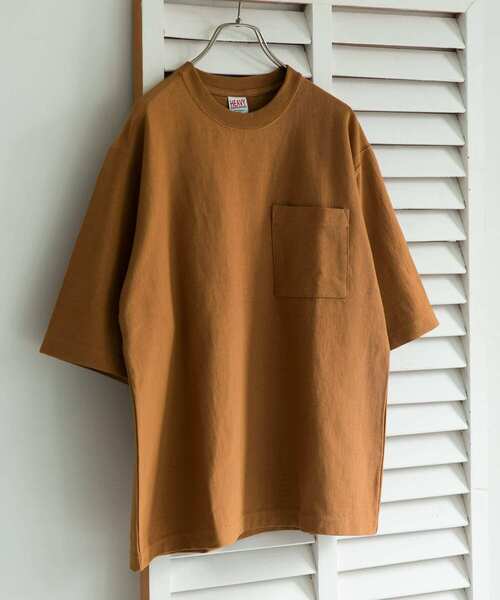 URBAN RESEARCH DOORS（アーバンリサーチドアーズ）の「ヘビーオンスコットン5分袖Tシャツ（Tシャツ/カットソー・メンズ・ホワイト/チャコールグレー/イエロー/ブルー/グリーン・MEDIUM/LARGE）」の5枚目の写真