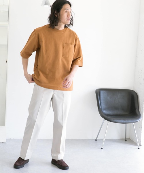 URBAN RESEARCH DOORS（アーバンリサーチドアーズ）の「ヘビーオンスコットン5分袖Tシャツ（Tシャツ/カットソー・メンズ・ホワイト/チャコールグレー/イエロー/ブルー/グリーン・MEDIUM/LARGE）」の14枚目の写真