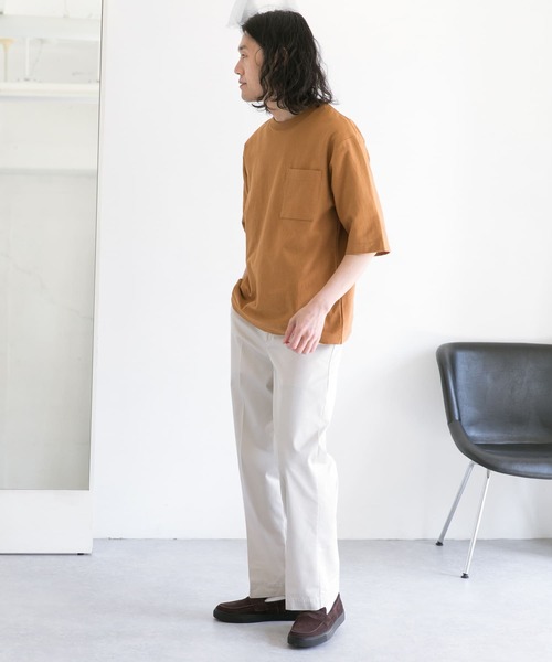 URBAN RESEARCH DOORS（アーバンリサーチドアーズ）の「ヘビーオンスコットン5分袖Tシャツ（Tシャツ/カットソー・メンズ・ホワイト/チャコールグレー/イエロー/ブルー/グリーン・MEDIUM/LARGE）」の15枚目の写真