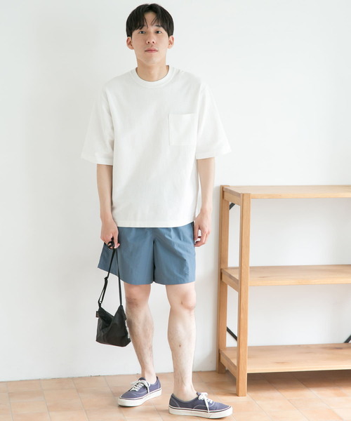 URBAN RESEARCH DOORS（アーバンリサーチドアーズ）の「ヘビーオンスコットン5分袖Tシャツ（Tシャツ/カットソー・メンズ・ホワイト/チャコールグレー/イエロー/ブルー/グリーン・MEDIUM/LARGE）」の17枚目の写真