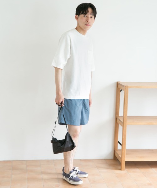 URBAN RESEARCH DOORS（アーバンリサーチドアーズ）の「ヘビーオンスコットン5分袖Tシャツ（Tシャツ/カットソー・メンズ・ホワイト/チャコールグレー/イエロー/ブルー/グリーン・MEDIUM/LARGE）」の18枚目の写真