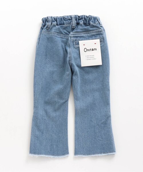 Otonato（オトナト）の「フレアデニムパンツ 9分丈 【親子でおそろいリンクコーデ】（その他パンツ・キッズ・ネイビー/サックスブルー・120/130/110/90/100/140）」の4枚目の写真