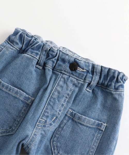 Otonato（オトナト）の「フレアデニムパンツ 9分丈 【親子でおそろいリンクコーデ】（その他パンツ・キッズ・ネイビー/サックスブルー・120/130/110/90/100/140）」の6枚目の写真