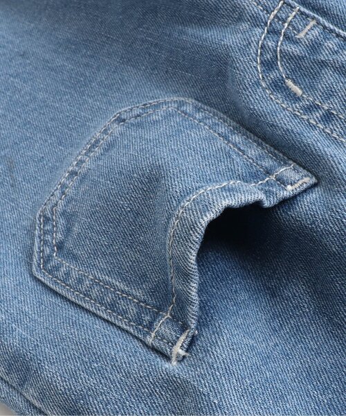 Otonato（オトナト）の「フレアデニムパンツ 9分丈 【親子でおそろいリンクコーデ】（その他パンツ・キッズ・ネイビー/サックスブルー・120/130/110/90/100/140）」の8枚目の写真