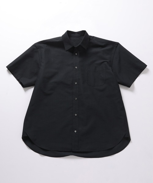 ADAM ET ROPE'（アダムエロペ）の「【吸水速乾/超軽量】ルーズシルエット半袖シャツ/セットアップ対応（シャツ/ブラウス・メンズ・ブラック・S/M/L/XL/XS）」の9枚目の写真