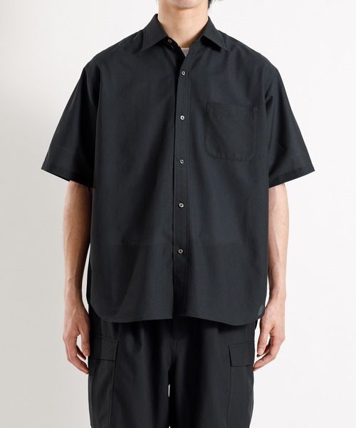 ADAM ET ROPE'（アダムエロペ）の「【吸水速乾/超軽量】ルーズシルエット半袖シャツ/セットアップ対応（シャツ/ブラウス・メンズ・ブラック・S/M/L/XL/XS）」の15枚目の写真