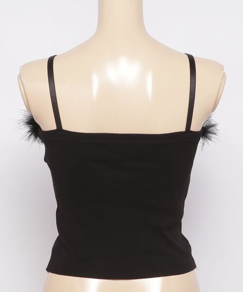 PHILLY（フィリー）の「フェイクファーキャミ（キャミソール・レディース・ホワイト/ブラック/ライトピンク/サックスブルー・FREE）」の14枚目の写真