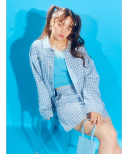 PHILLY（フィリー）の「フェイクファーキャミ（キャミソール・レディース・ホワイト/ブラック/ライトピンク/サックスブルー・FREE）」の22枚目の写真